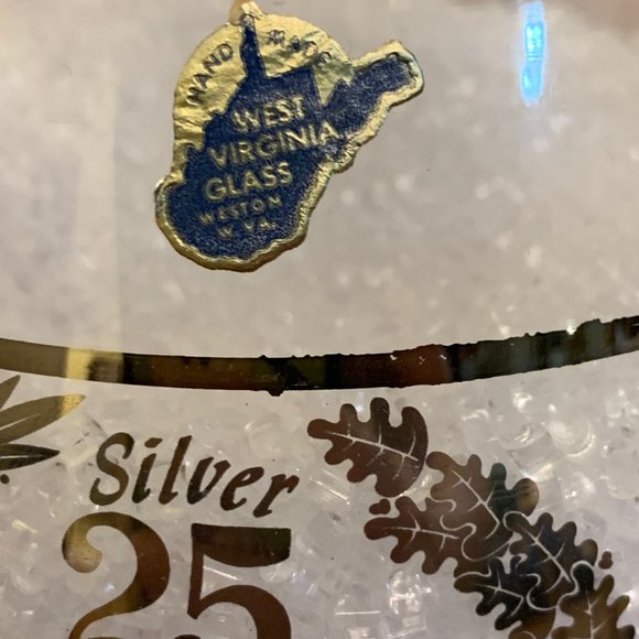 25th Silver Anniversary Brandy Glass w/Ice Lip - Picture 3 of 8